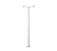 Piantana Moderna Clio Alluminio Bianco 2 Luci E27