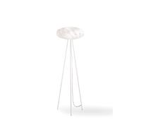 Piantana Moderna Flat Polilux ® Bianco E Metallo 1 Luce E27