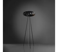 Piantana Moderna Flat Polilux ® Nero E Metallo 1 Luce E27