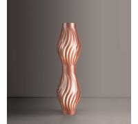 Piantana Moderna Helios Polilux ® Rame 2 Luci E27 H123Cm [EEK: A++]