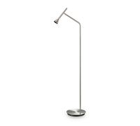 Piantana moderna led design nickel a 1 luce per soggiorno sala DL1687
