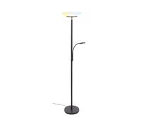 BRILONER - Lampada da terra con testa flessibile del proiettore e braccio di lettura, dimmerabile all'infinito, CCT da bianco caldo a bianco freddo, 180 cm, antracite