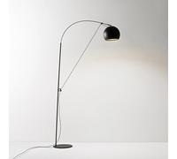 Piantana Moderna Pulley Metallo Oro E Nero Opaco 1 Luce E27