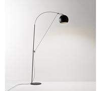 Piantana Moderna Pulley Metallo Oro E Nero Opaco 1 Luce E27