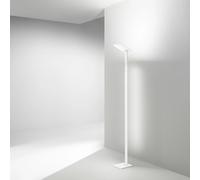 Piantana Moderna Quadra Alluminio Bianco Acrilico Led 24W Cct 3000/4000/6000K