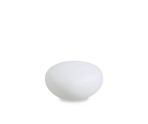 Piantana Moderna Sasso Materie Plastiche Bianco 1 Luce E27 D33Cm