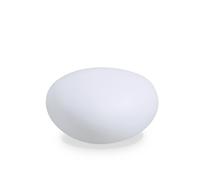 Piantana Moderna Sasso Materie Plastiche Bianco 1 Luce E27 D41Cm