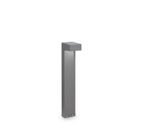 Piantana Moderna Sirio Alluminio Grigio 2 Luci 3W 3000K Luce Calda H60Cm