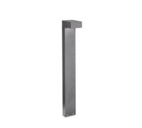 Piantana Moderna Sirio Alluminio Grigio 2 Luci 3W 3000K Luce Calda H80Cm