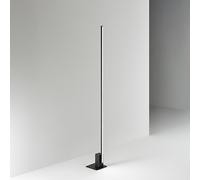 Piantana Moderna Syncro Alluminio Nero Acrilico Led 30W Cct 3000/4000/6000K