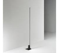 Piantana Moderna Syncro Alluminio Nero Acrilico Led 30W Cct 3000/4000/6000K