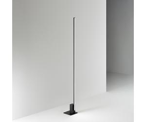 Piantana Moderna Syncro Alluminio Nero Acrilico Led 30W Cct 3000/4000/6000K