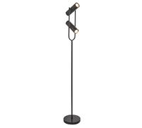 Piantana Moderna Telescopio Acciaio Nero 1 Luce Gu10