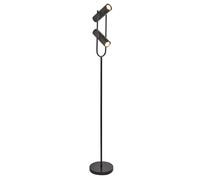Piantana Moderna Telescopio Acciaio Nero 1 Luce Gu10
