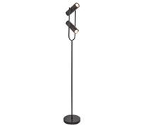 Piantana Moderna Telescopio Acciaio Nero 1 Luce Gu10