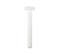 Piantana Moderna Tesla Alluminio Bianco 4 Luci 3W 3000K Luce Calda H80Cm