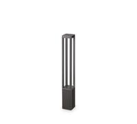 Piantana Moderna Tifone Alluminio Antracite Led 8,5W 3000K Luce Calda H65Cm