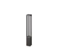 Piantana Moderna Tifone Alluminio Antracite Led 8,5W 3000K Luce Calda H65Cm