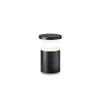 Piantana Moderna Torre Alluminio Nero 1 Luce E27 H22Cm
