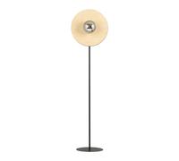 Piantana Moderno Brigid Acciaio Nero Marrone Grigio 1 Luce E14 Ip20 [EEK: A++]