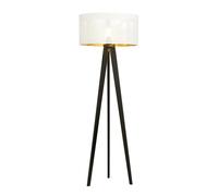 Piantana Moderno Drago Acciaio Nero Bianco 1 Luce E27 Ip20 [EEK: A++]