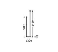 Piantana OSRAM DECOR STICK, beige, altezza 146 cm, 2 x E27 Osram