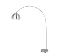PIANTANA PLAZA NICKEL 1 LUCE ATTACCO E27 152X35X200CM CON BASE IN MARMO