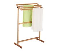 Piantana porta asciugamani 4 bracci Legno noce Piantana portasalviette 1,3 kg
