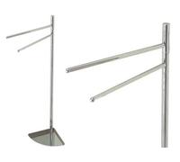 PIANTANA PORTA ASCIUGAMANI ANGOLO CROMO BASE 19X19 - ALTEZZA 83CM ARREDO BAGNO