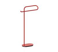 Piantana porta asciugamani da Lavabo HERO Bracciolo Ricciolo 40x14x h 83cm in ottone finitura colorata Rosso RAL3013 rosso