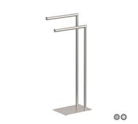 PIANTANA PORTA ASCIUGAMANI POSEIDON Spazzolato cm 18 x h 77.2x33.5