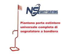 Piantana Porta Estintore Con Asta E Cartello universale uffici ristoranti