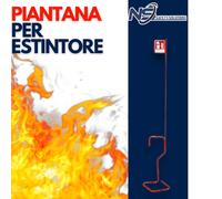 Piantana Porta Estintore kg2 co2 con Asta Cartello universale uffici ristoranti