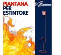 Piantana Porta Estintore kg6 Con Asta E Cartello universale uffici ristoranti