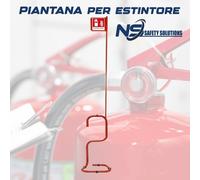 Piantana Porta Estintore kg9 Con Asta E Cartello universale uffici ristoranti