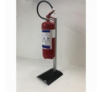 Piantana porta estintore regolabile, universale 24x23xh74 cm - Portata 25 kg realizzata in alluminio satinato