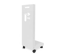 Piantana Porta Estintore Universale Armadio mobile universale porta estintore con ruote, cassetta di sicurezza decorativa per un facile accesso e posizionamento estetico negli spazi pubblici