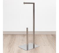 Piantana porta rotolo da terra porta asciugamani in metallo da bagno