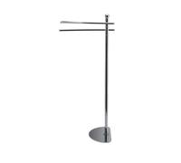 Piantana Porta Salviette Asciugamani 2 Aste Portasciugamani Accessori per Bagno