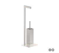 PIANTANA PORTA SCOPINO ZEUS Cromo cm 20 x h. 64 x 18