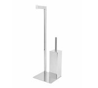 PIANTANA PORTA SCOPINO ZEUS Cromo cm 20 x h 64 x 18 Accessori Bagno Metaform