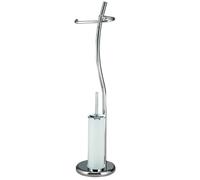PIANTANA DA BAGNO 2IN1 CROMATA CON PORTASCOPINO