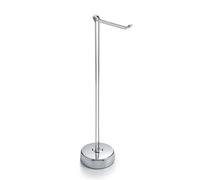 Gedy G-Minu Piantana Porta Rotolo Cromata, Misure 61X14,2X23 cm, Porta Rotolo Carta igienica da Terra in Acciaio Inox, Design R&S, Garanzia 2 Anni