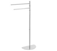 Piantana portasciugamani 2 bracci, acciaio cromato FERIDRAS