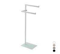 PIANTANA PORTASCIUGAMANI CON BASE VETRO COLOR Nera