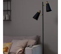 Piantana PR Home Vienna, nera, a 2 luci, altezza 147 cm PR Home