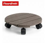 Piantana Rotonda WPC 30x30 CM Con Freno Supporto Per Piante Countess
