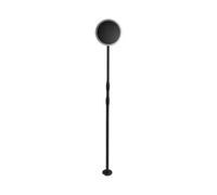 Piantana Solare LED da Giardino 8W con sensore crepuscolare Colore Bianco e Nero