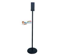 Piantana,supporto,base,piedistallo acciaio porta dispenser colore nero lucido