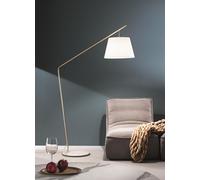 PIANTANA VELVET ORO CON PARALUME BIANCO 1 LUCE ATTACCO E27